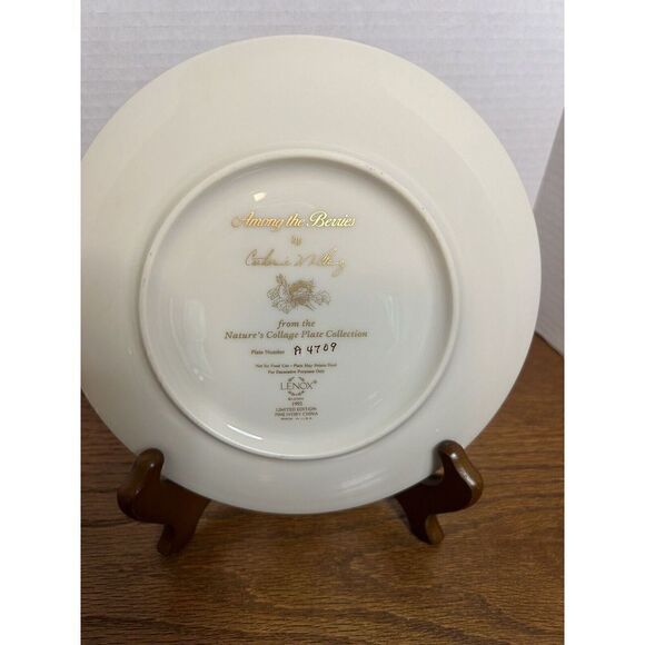 Set of 7 Lenox by Catherine McClung Nature's Collage Bird Plates 8” - Picture 15 of 15